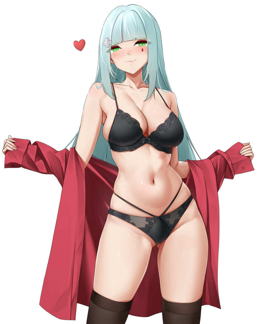 1girl absurdres black bra bra breasts casperrin cleavage commentary english commentary facepaint facial mark girls frontline girls frontline 2  exili…