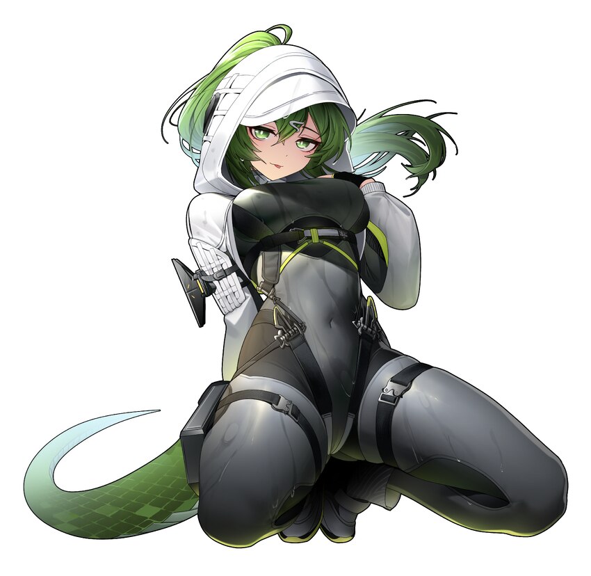 1girl  p absurdres arknights arknights  endfield black bodysuit black gloves bodysuit br10956229 breasts commentary covered navel english commentary …