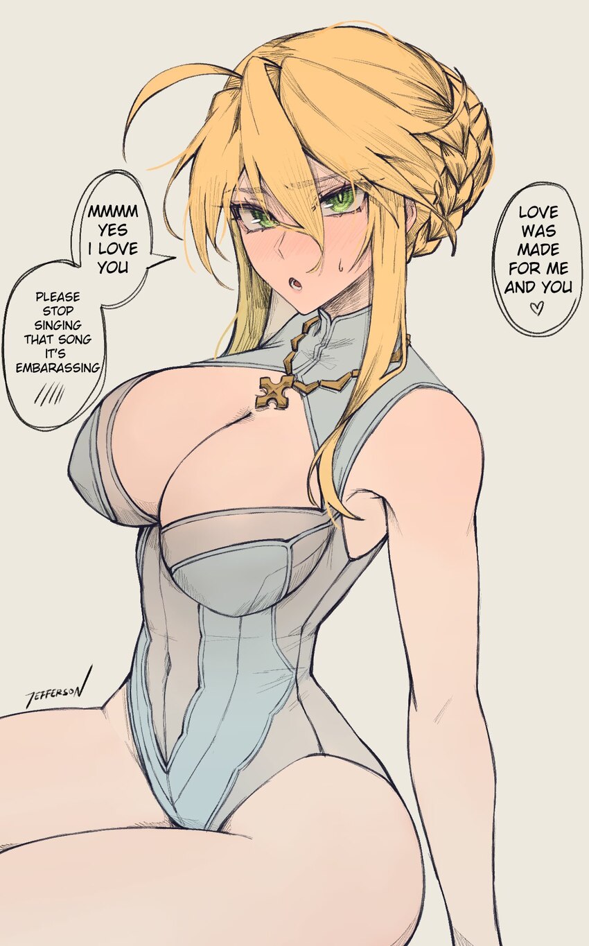 1girl ahoge artoria pendragon (fate) artoria pendragon (lancer) (fate) artoria pendragon (swimsuit ruler) (fate) artoria pendragon (swimsuit ruler) (…