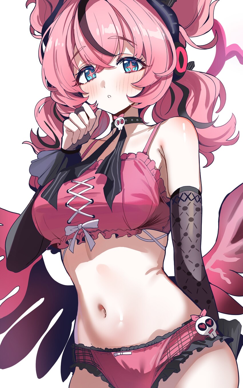 1girl absurdres aria (human) (discordant note) (zenless zone zero) aria (human) (zenless zone zero) aria (zenless zone zero) armpit crease black brid…