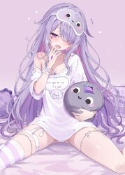 1girl absurdres blush breasts castellayaki chest jewel choker colored inner hair commentary covering own mouth english …