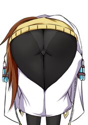 1girl absurdres agnes tachyon (tach-nology) (umamusume) agnes tachyon (umamusume) amen pose (meme) ass ass focus black …