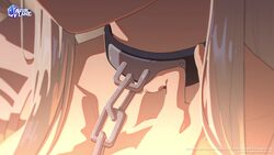 1girl animated apron audible music azur lane belfast (azur lane) belfast (retrofit) (azur lane) between breasts black c…