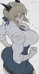 1girl alternate costume artist name artoria pendragon (fate) artoria pendragon (lancer alter) (fate) ass bad id bad twi…