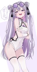 1girl  d absurdres ahoge alternate costume breasts cameltoe castellayaki center-flap bangs chest jewel cleavage cutout …