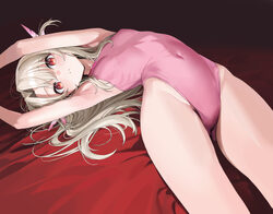 1girl armpits arms up breasts chinese commentary commentary request covered navel exif rotation fate/kaleid liner prism…
