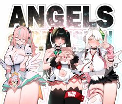 3girls angels of delusion aria (human) (zenless zone zero) aria (zenless zone zero) aria (zenless zone zero) (cosplay) …