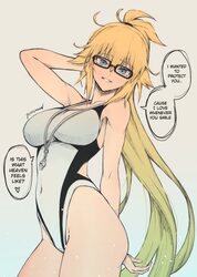 1girl ass blue eyes breasts commentary english commentary fate/grand order fate (series) glasses highres huge ass jeann…