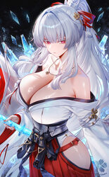 1girl bare shoulders breasts chinese commentary cleavage closed mouth clothing cutout colored eyelashes commentary requ…