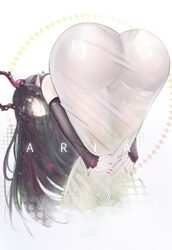 1girl a r i a absurdres amen pose (meme) arknights arknights  endfield artist name ass ass focus black gloves black hai…