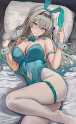 1girl absurdres ai-assisted alternate costume amiki yuzuru animal ears arm strap ass bare shoulders blush bow bowtie br…